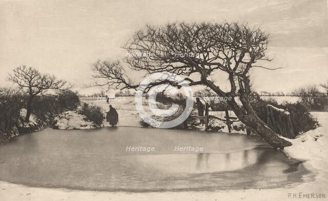 A Winter's Morning, 1887. Creator: Dr Peter Henry Emerson.