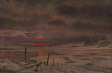 A Winter's Evening by a Danish Fiord, 1875. Creator: Kyhn, Vilhelm (1819-1903)