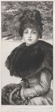 A Winter's Walk, 1880. Creator: James Tissot
