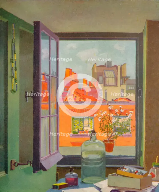 'A Window in Warren Street', c1922. Artist: F Gregory Brown.
