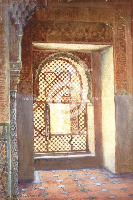 A Window in the Hall of Justice, 1906. Creator: Herbert W. Faulkner.