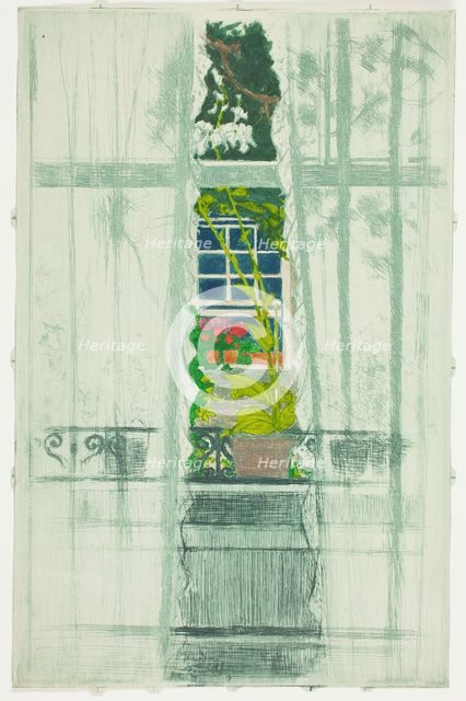 A Window Seen Through a Window, 1897. Creator: Theodore Roussel.
