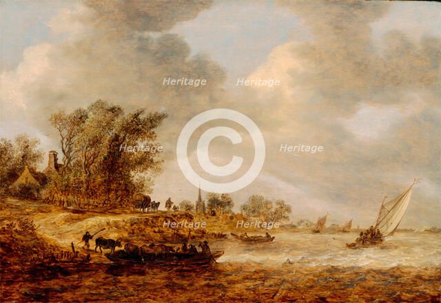 A Windy Day, 1651. Creator: Jan van Goyen.