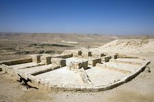 A wine press in Avdat, Israel. Artist: Samuel Magal