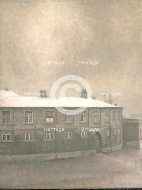 A Wing of Christiansborg Palace;From the Old Christiansborg Palace, Copenhagen, 1907. Creator: Vilhelm Hammershøi.