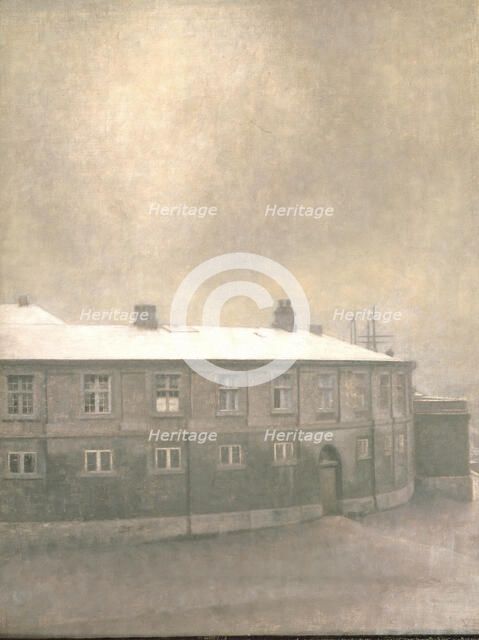 A Wing of Christiansborg Palace;From the Old Christiansborg Palace, Copenhagen, 1907. Creator: Vilhelm Hammershøi.