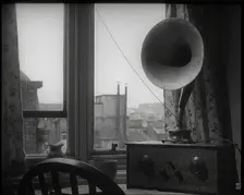 A Wireless on a Table Inside a Home, 1926. Creator: British Pathe Ltd