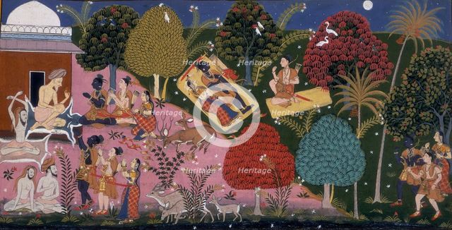 A wise man gives his blessing, 1713. Creator: Unknown.