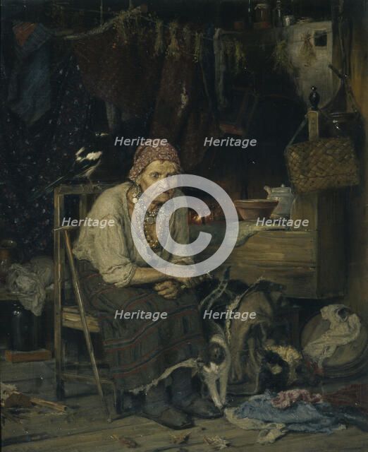 A Witch, 1879. Artist: Savitsky, Konstantin Apollonovich (1844-1905)