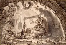 A Witches Kitchen, c1600. Artist: Jacques de Gheyn II