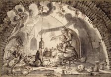 A Witches Kitchen, c1600. Artist: Jacques de Gheyn II