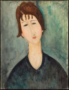 A Woman, 1917-1920. Creator: Amadeo Modigliani