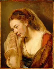 A Woman Weeping, mid- to late 1640s. Creator: School of Rembrandt Harmensz van Rijn