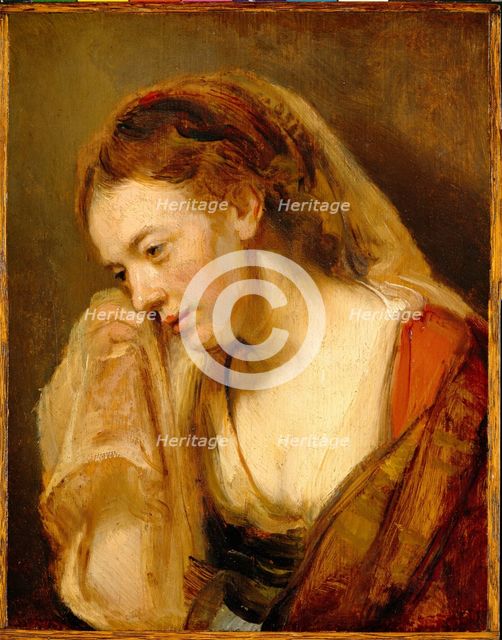 A Woman Weeping, mid- to late 1640s. Creator: School of Rembrandt Harmensz van Rijn.