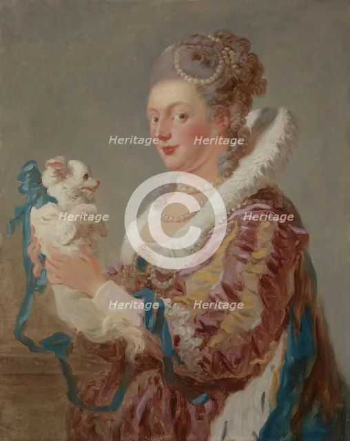 A Woman with a Dog, ca. 1769. Creator: Jean-Honore Fragonard.
