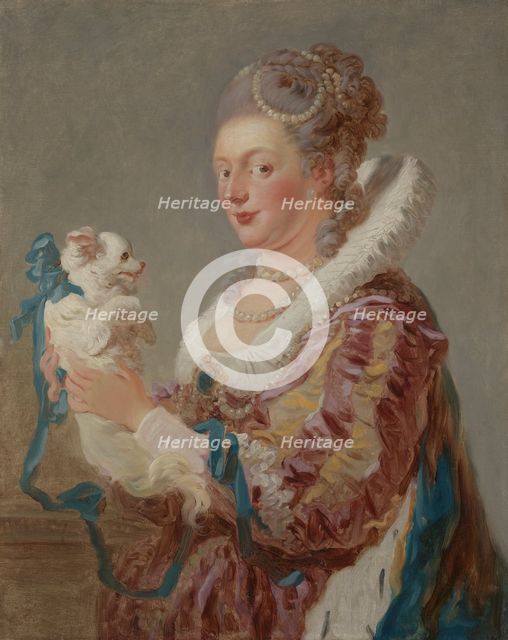A Woman with a Dog, ca. 1769. Creator: Jean-Honore Fragonard.