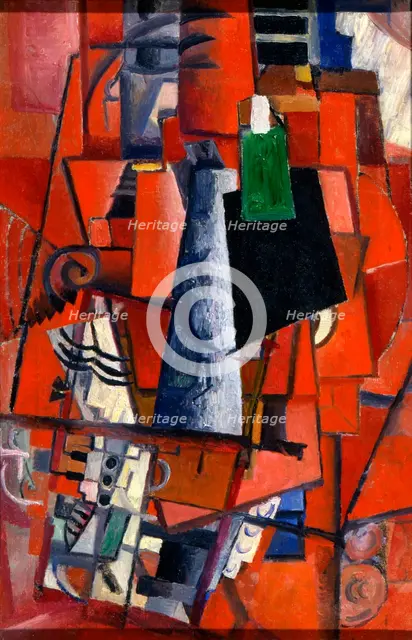 A Woman at the Piano', 1913.  Artist: Kazimir Malevich