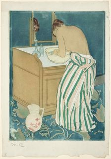 A Woman bathing, 1890-1891