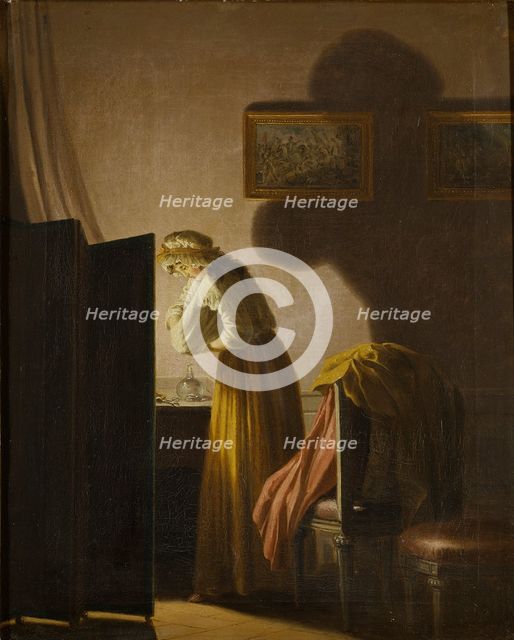 A Woman Catching Fleas by Candlelight.