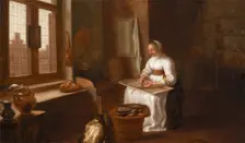 A Woman Cleaning Fish, 1647. Creator: Hercules Sanders
