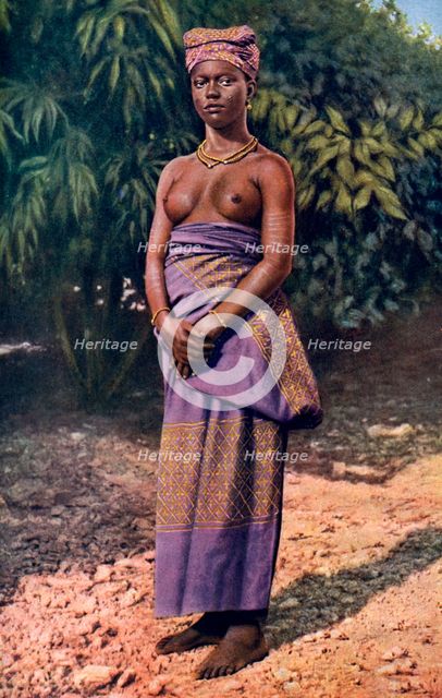 A woman from Accra, Ghana, 1922.Artist: PA McCann