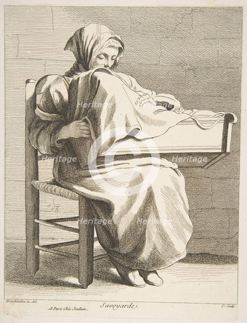 A Woman From Savoy, 1737. Creator: Caylus, Anne-Claude-Philippe de.