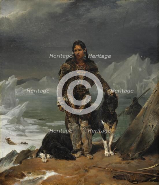 A Woman from the Land of Eskimos, 1826. Creator: Léon Cogniet (French, 1794-1880).