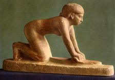 A woman grinding corn, c2650 BC (1936)