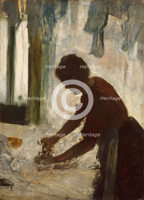 A Woman Ironing, 1873. Creator: Edgar Degas.