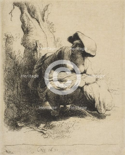 A Woman Making Water, late 18th/early 19th century., late 18th/early 19th century. Creator: Vivant Denon.