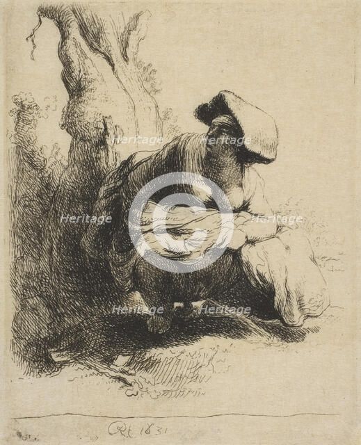 A Woman Making Water, late 18th/early 19th century., late 18th/early 19th century. Creator: Vivant Denon.