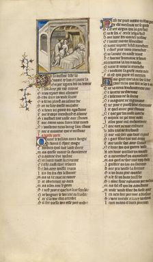 A Woman Meeting with Her Lover while Her Husband Sleeps, about 1405. Creator: Unknown