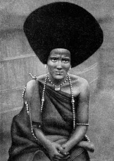 A woman of the Beja Nile or Baggara people, Ethiopia, Africa, 1922