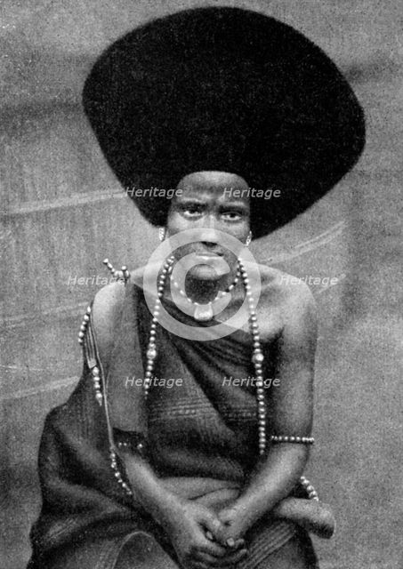 A woman of the Beja Nile or Baggara people, Ethiopia, Africa, 1922. Artist: Unknown