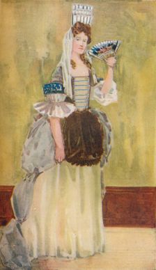 A Woman of the Time of William and Mary 1907. Artist: Dion Clayton Calthrop