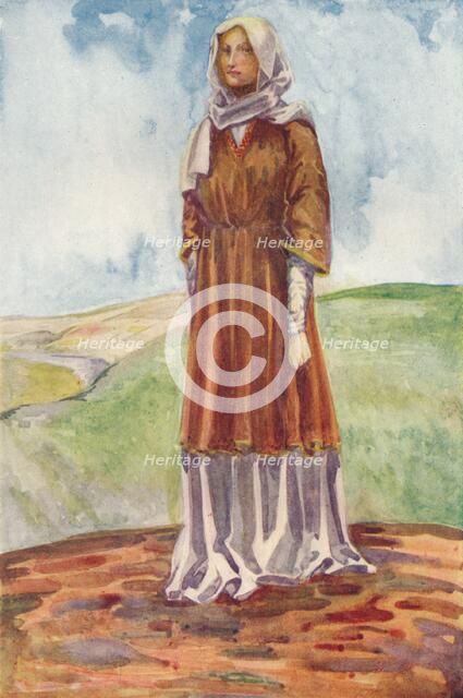 'A Woman of the Time of William I', 1907. Artists: Dion Clayton Calthrop, William the Conqueror.