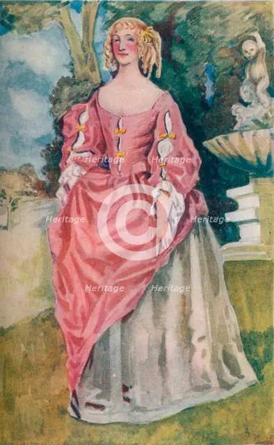 'A Woman of the Time of Charles II', 1907. Artist: Dion Clayton Calthrop.