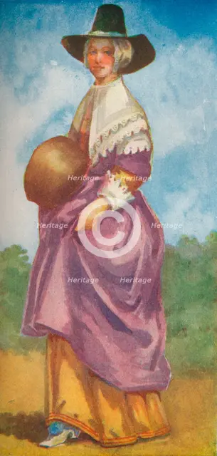 'A Woman of the Time of Cromwells', 1907. Artist: Dion Clayton Calthrop.