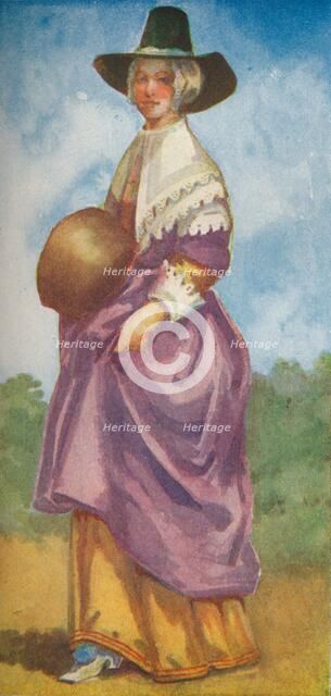 'A Woman of the Time of Cromwells', 1907. Artist: Dion Clayton Calthrop.