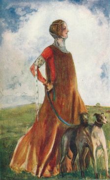 A Woman of the Time of Edward III 1907. Artist: Dion Clayton Calthrop