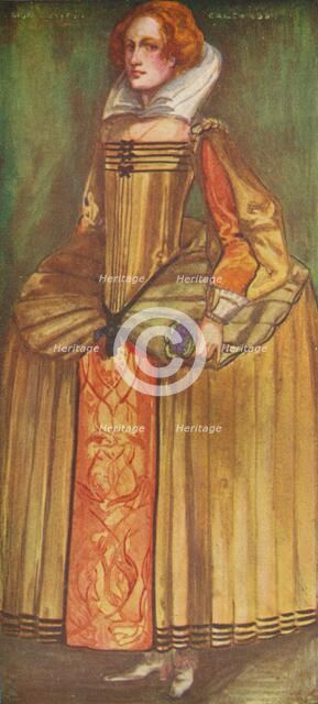 'A Woman of the Time of Elizabeth', 1907. Artist: Dion Clayton Calthrop.