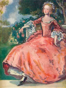 A Woman of the Time of George I 1907. Artist: Dion Clayton Calthrop