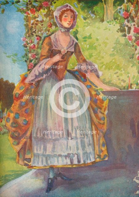'A Woman of the Time of George II', 1907. Artists: Dion Clayton Calthrop, King George II.
