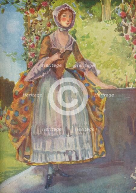 'A Woman of the Time of George II', 1907. Artists: Dion Clayton Calthrop, King George II.