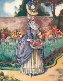 A Woman of the Time of George III 1907. Artist: Dion Clayton Calthrop