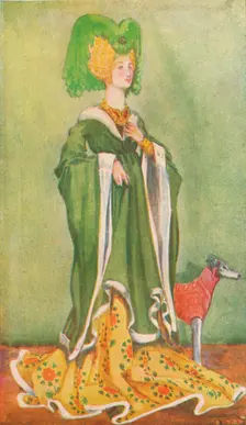 A Woman of the Time of Henry VI 1907. Artist: Dion Clayton Calthrop