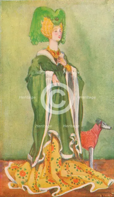 'A Woman of the Time of Henry VI', 1907. Artist: Dion Clayton Calthrop.