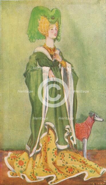 'A Woman of the Time of Henry VI', 1907. Artist: Dion Clayton Calthrop.