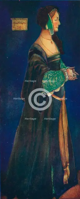 'A Woman of the Time of Henry VIII', 1907.  Artist: Dion Clayton Calthrop.