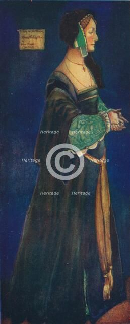 'A Woman of the Time of Henry VIII', 1907.  Artist: Dion Clayton Calthrop.